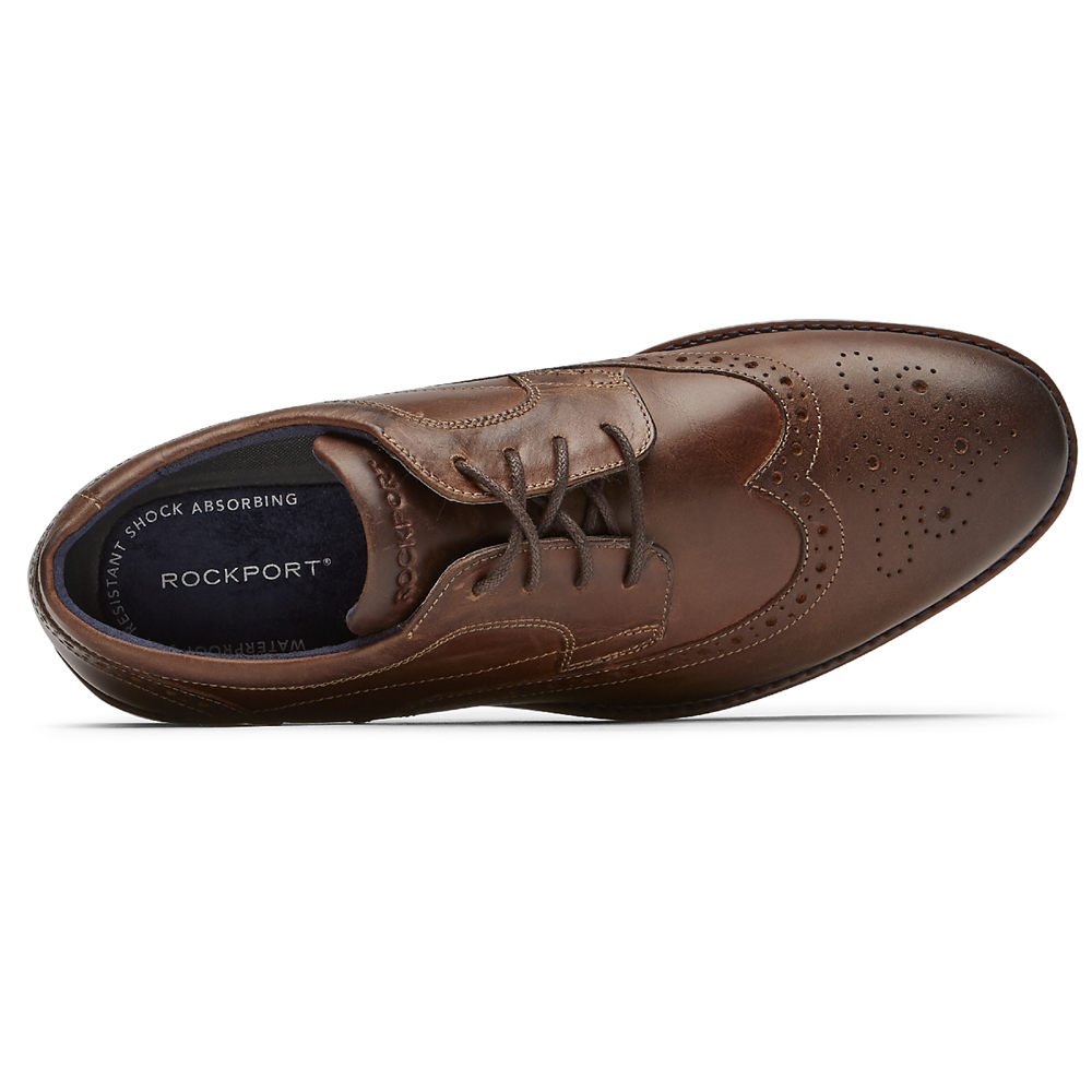 Rockport Snøre Sko Herre Brune - Dustyn Wingtip - AGQZ45306